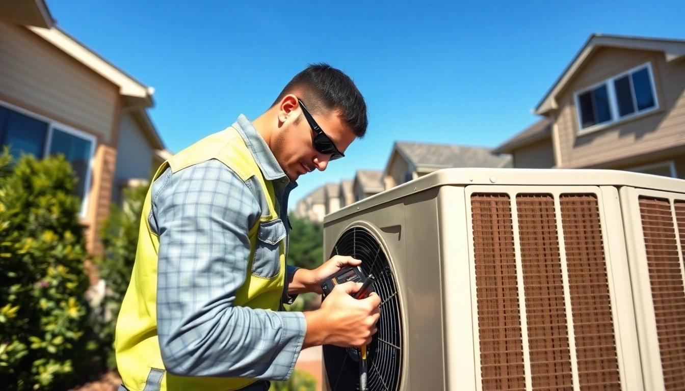 Experience quality heat pump maintenance minnesota with a professional technician at work outdoors.