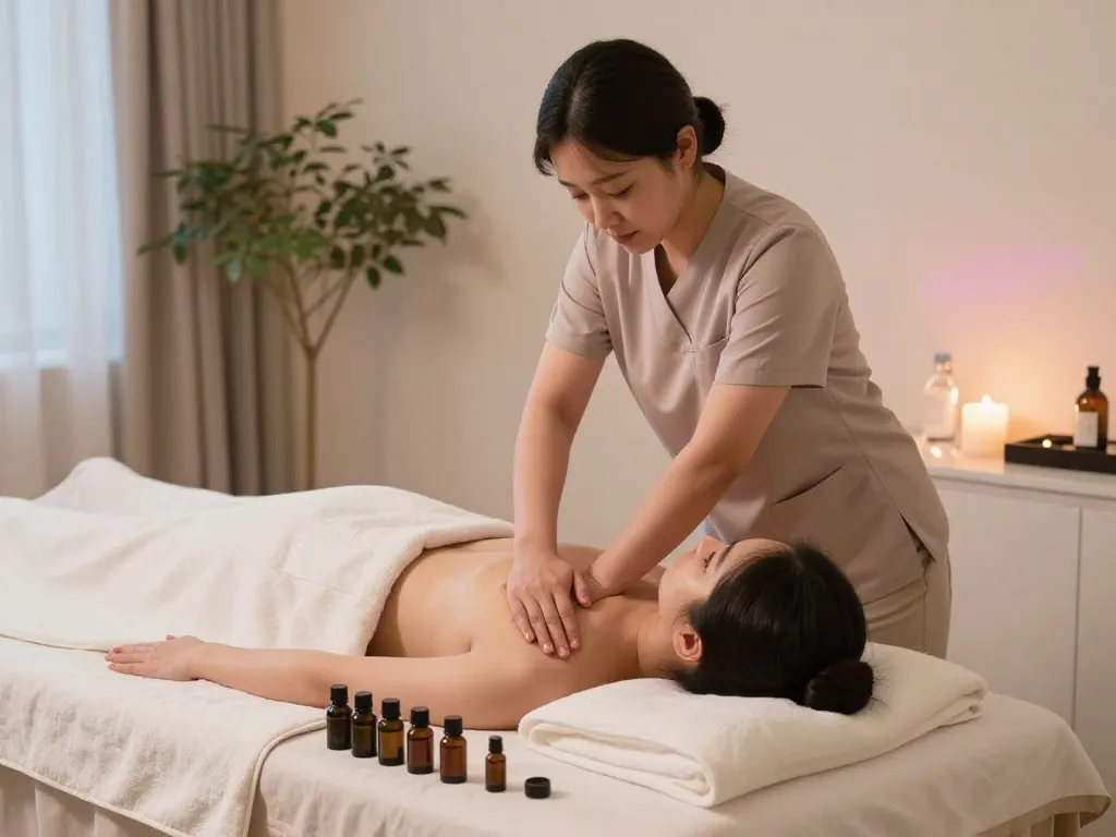 Experience the soothing 동대문스웨디시 massage in a tranquil spa setting.