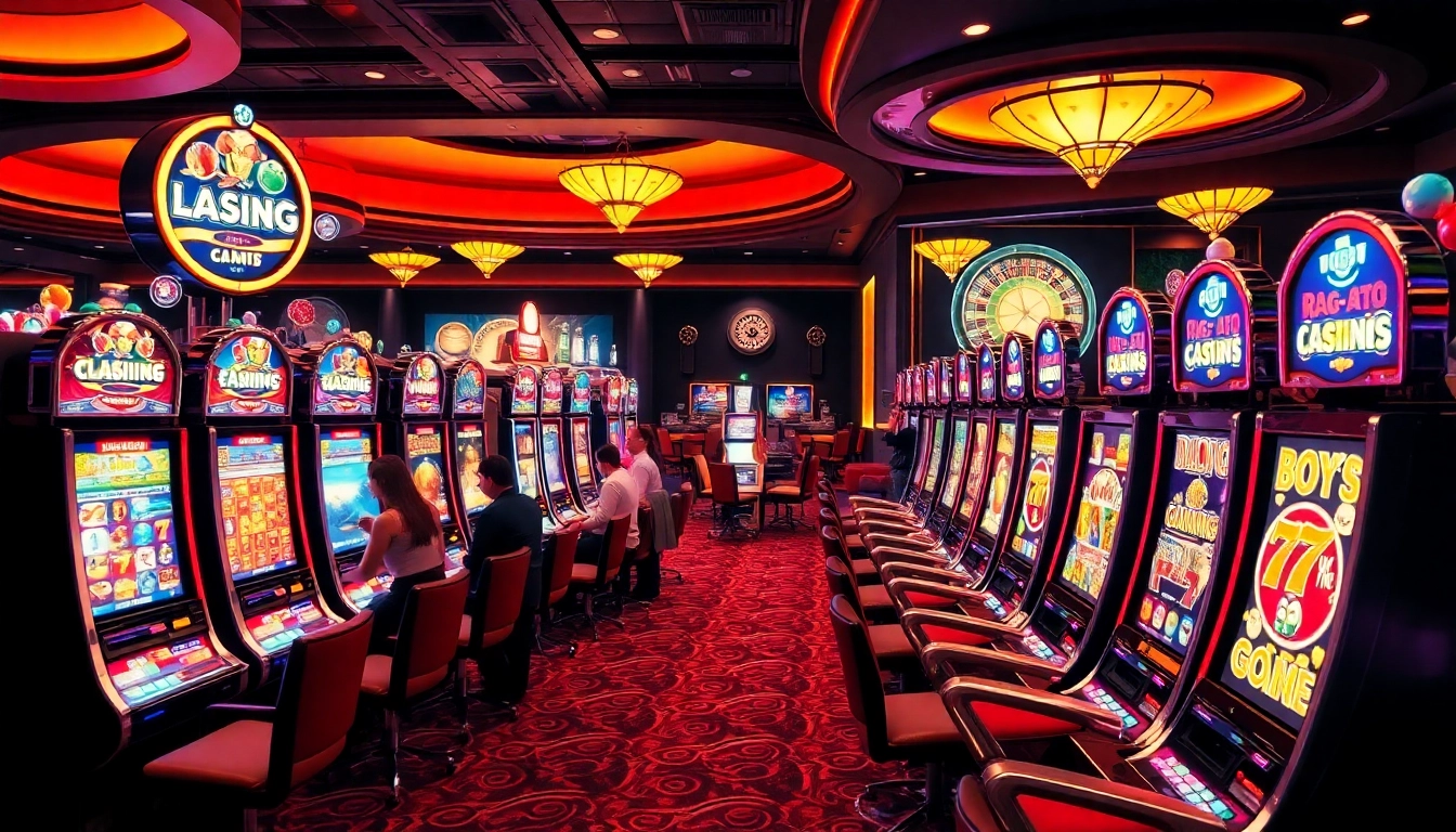 Gamblers enjoying an exciting pragmatic slot experience in a luxurious casino setting.