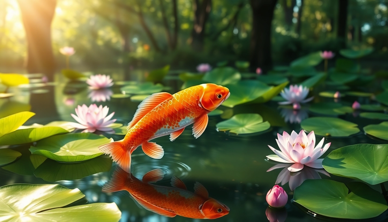 Tarik perhatian dengan koi800 yang melambangkan keindahan ikan koi di kolam yang tenang.