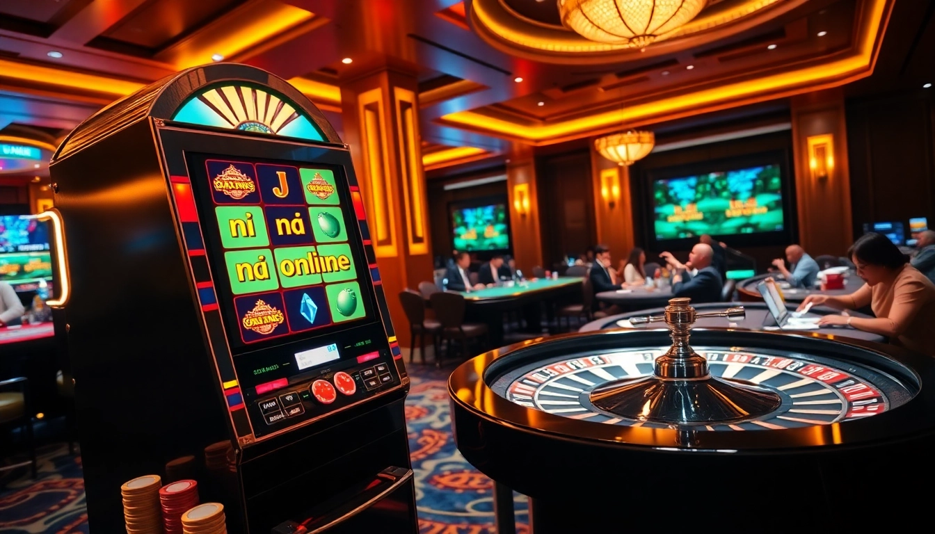 Experience the thrill of nổ hũ online with vibrant slot machines and engaging casino games.