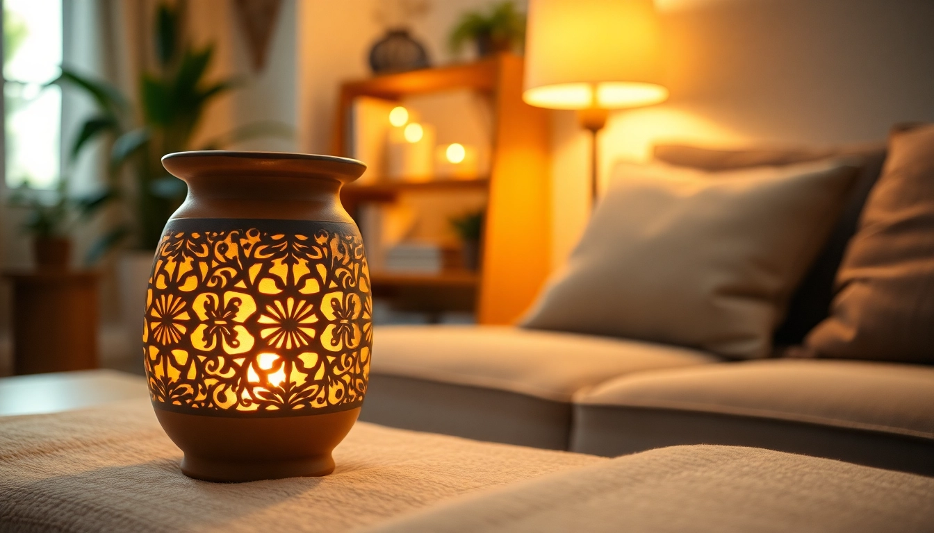 Illuminate your space with the elegant wax warmer from https://www.scentswarmers.com, highlighting its unique design.