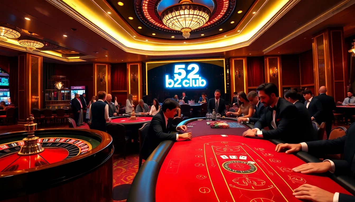 Experience the excitement of b52club with glamorous casino gaming featuring poker and roulette.