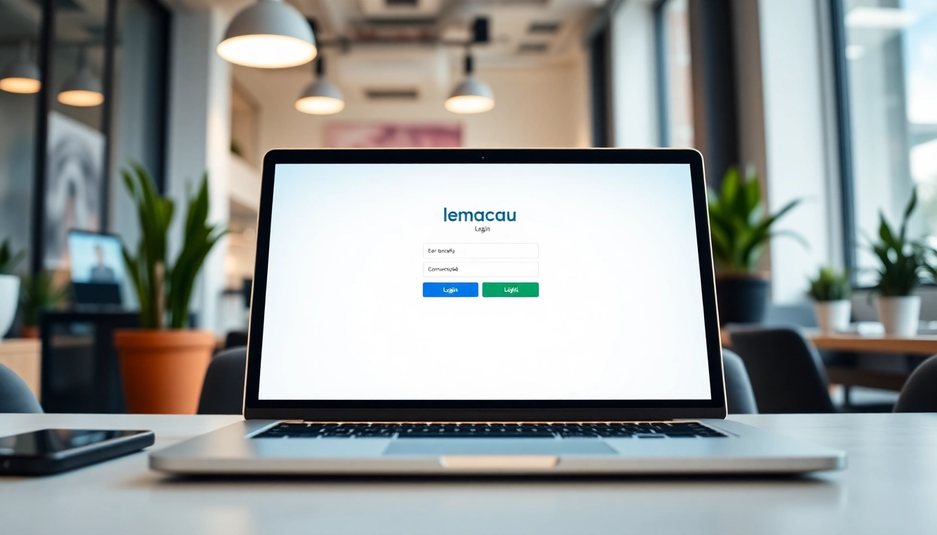 Masukkan lemacau login pada interface laman web moden dan mesra pengguna.
