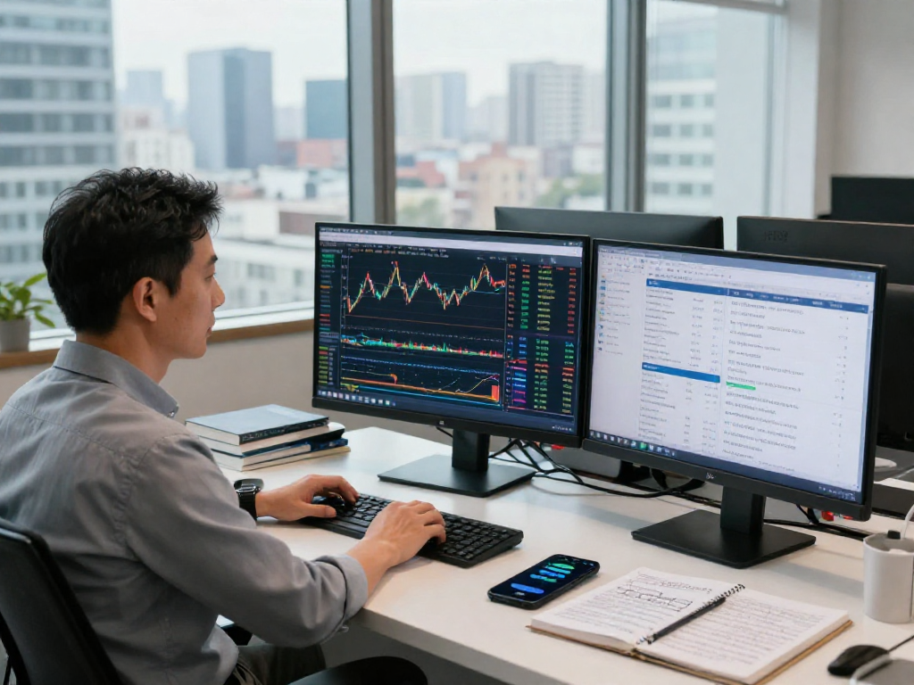 在现代办公环境中，交易者使用MetaTrader 5分析市场数据，展示多元化金融平台的优势。
