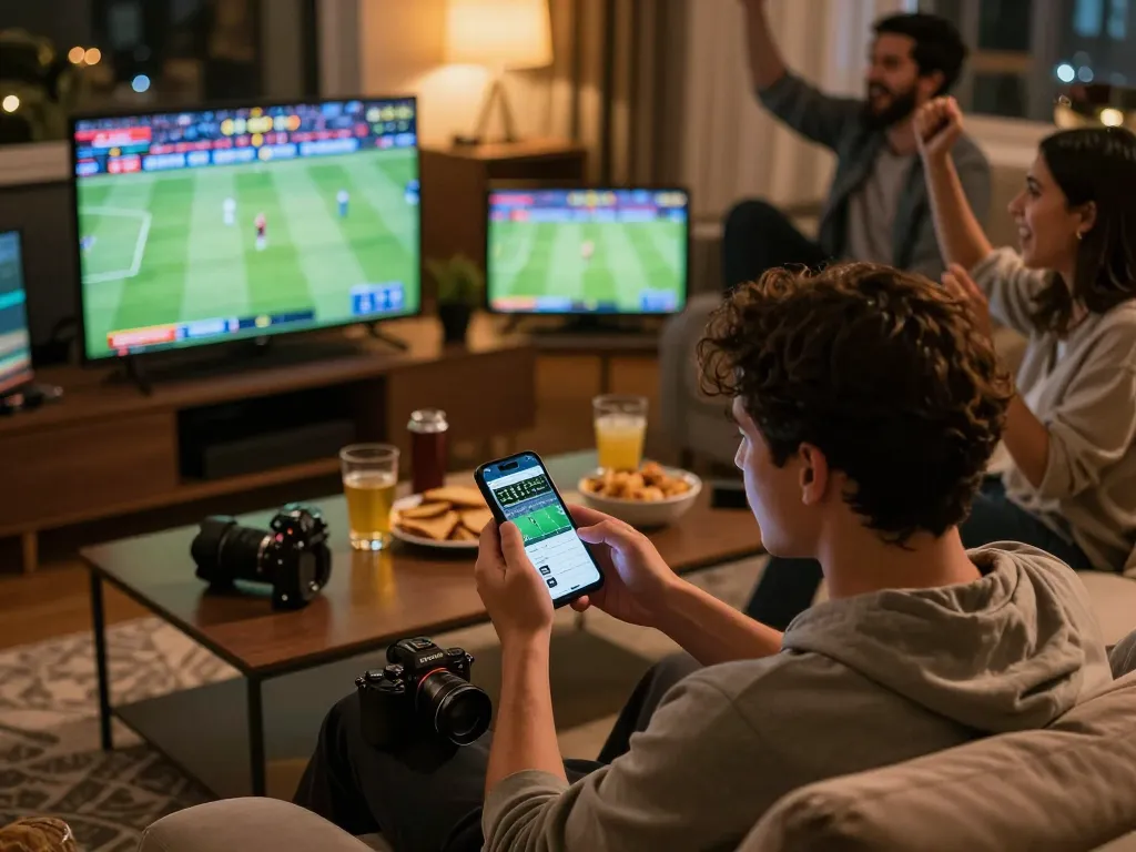 Engaging sports betting experience with okwintv on mobile app, creating excitement and social connection.
