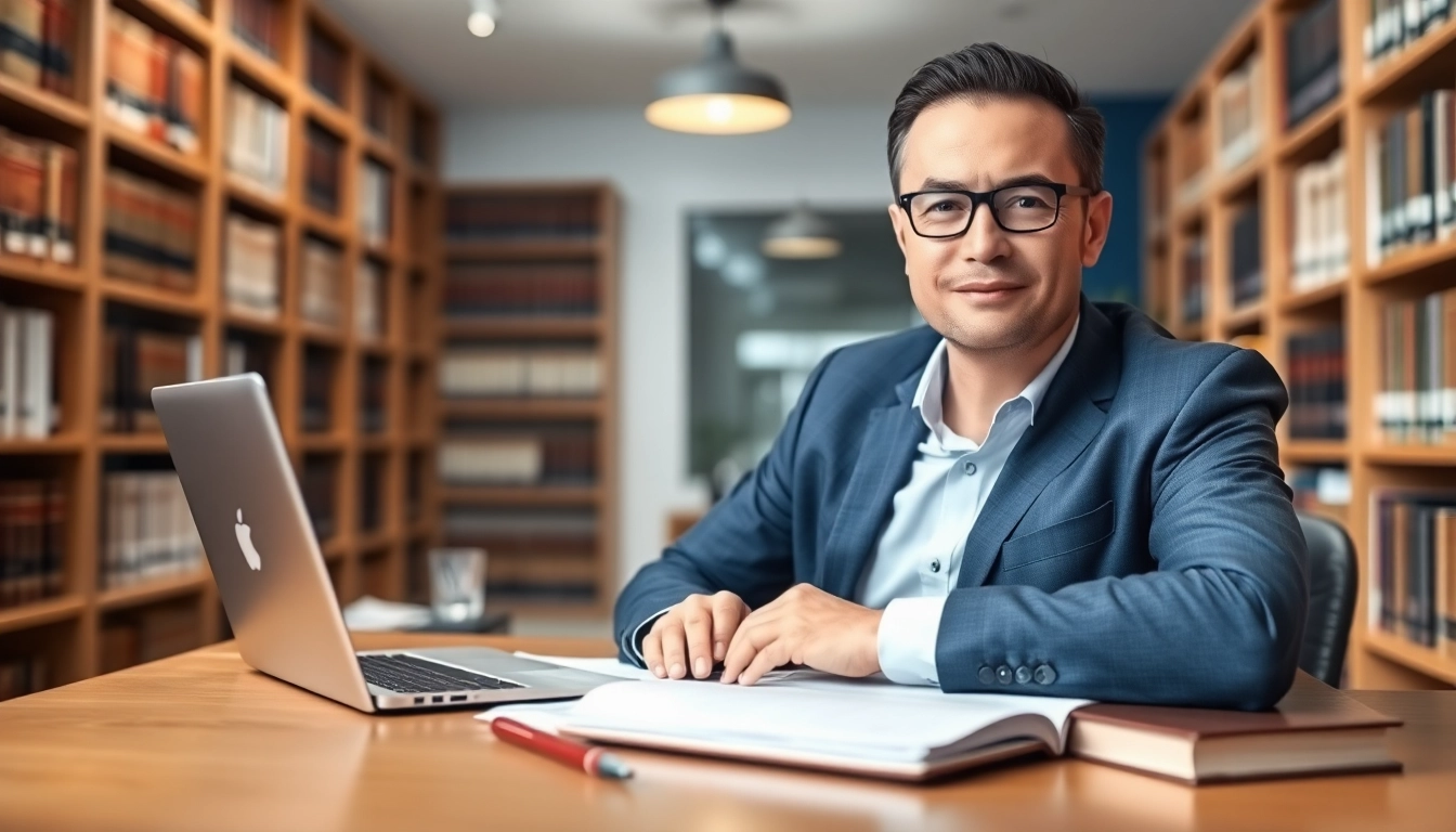 Houston Personal Injury Attorney in a professional office, demonstrating dedication to client cases.