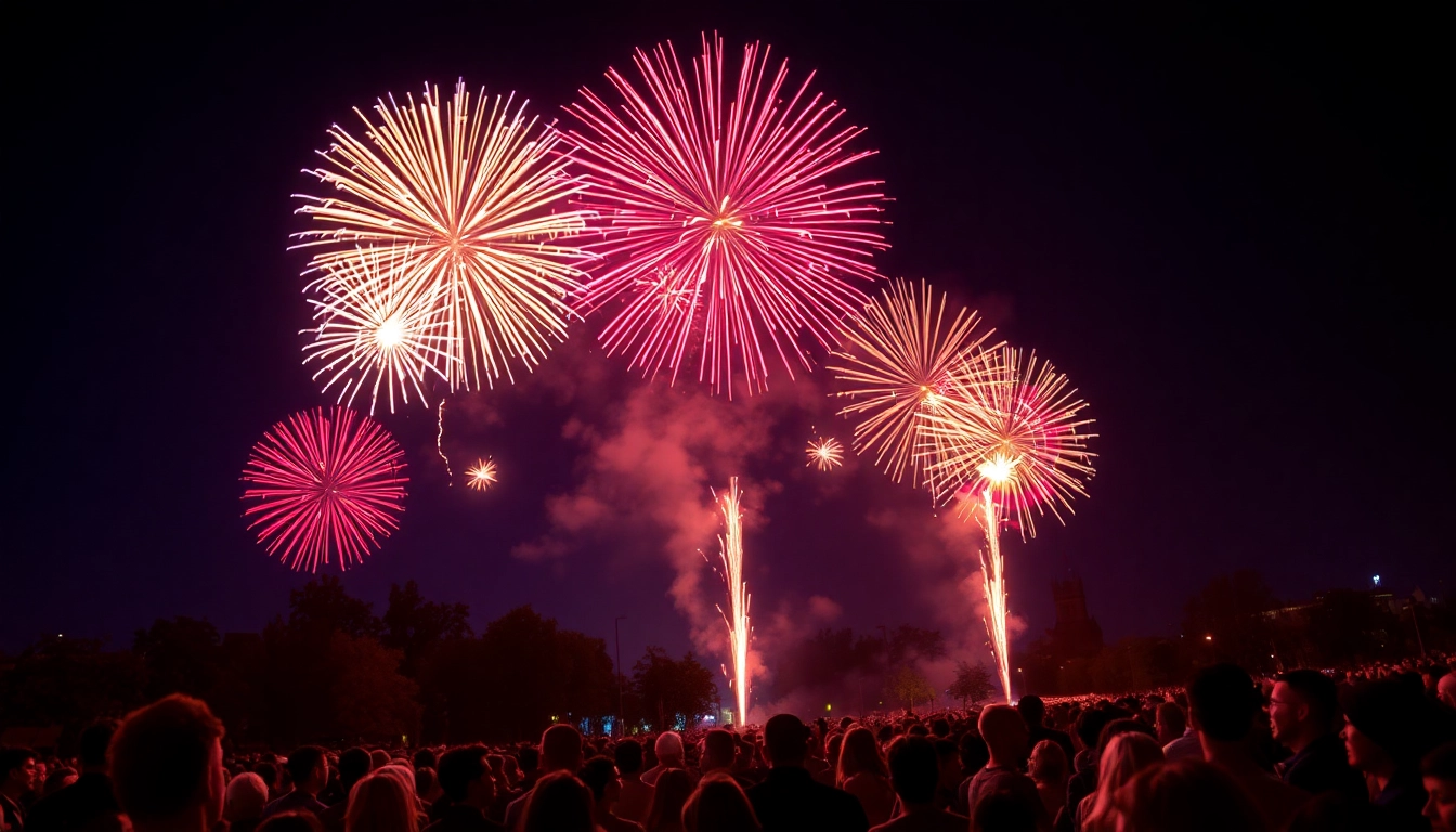 Celebrate with stunning fireworks from https://5starfireworks.co.uk lighting up the night sky.
