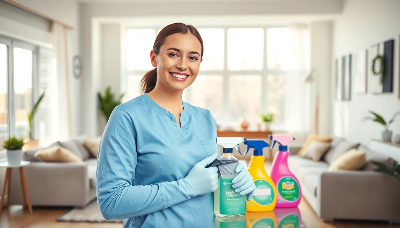 Providing cleaning services calgary in a bright, welcoming home with eco-friendly products.