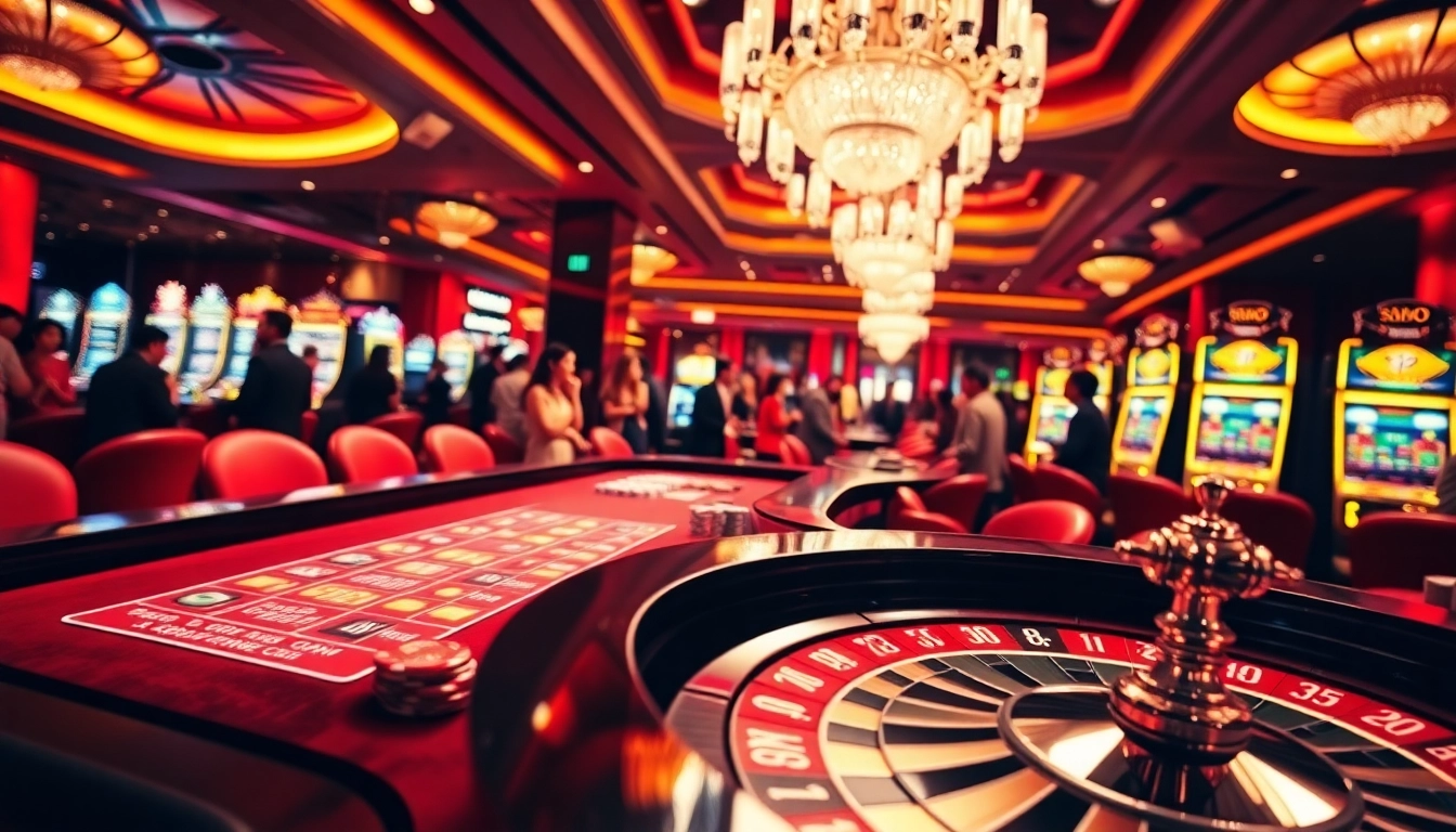Experience the thrill of SODO Casino with vibrant gaming tables filled with winning cards and chips.