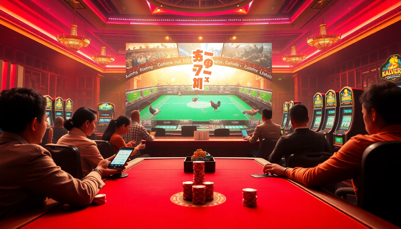 Experience the excitement at Nhà cái đá gà with dynamic online betting action and luxury casino elements.