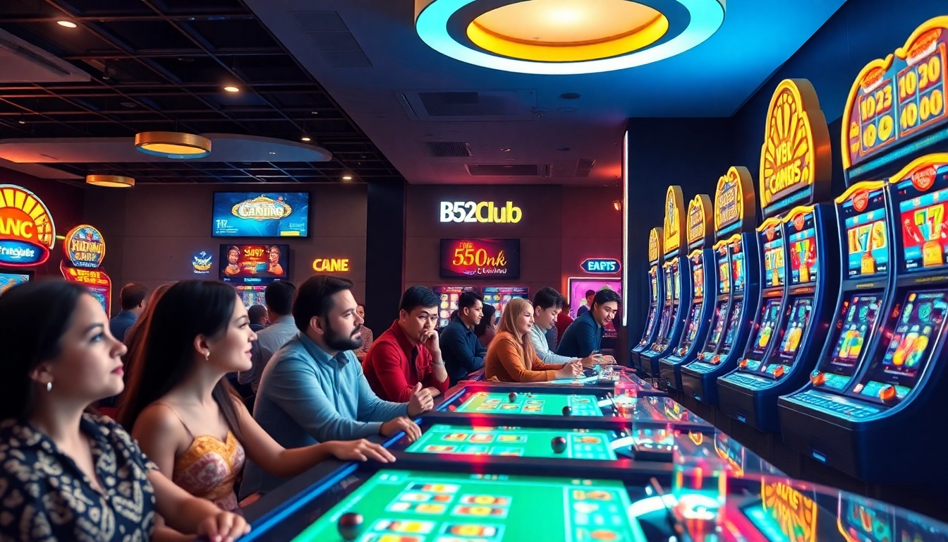 Experience thrilling online gaming at B52Club with engaging games and vibrant atmosphere.