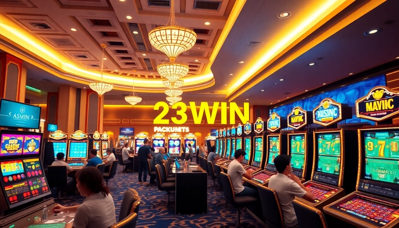 Experience the excitement of 23WIN online casino with vibrant games and engaging players.