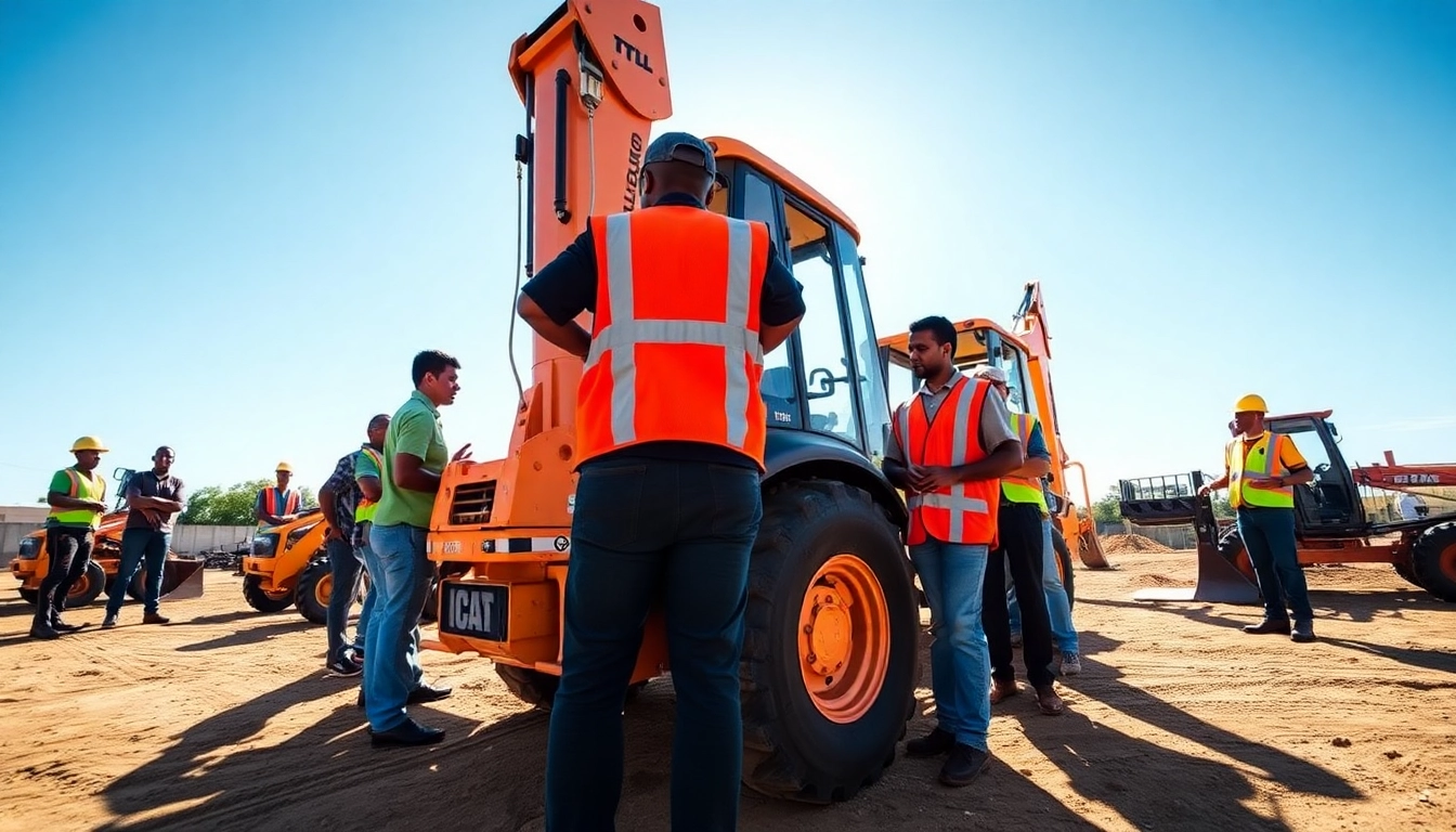 TLB training in Durban, showcasing hands-on instruction with real machinery.