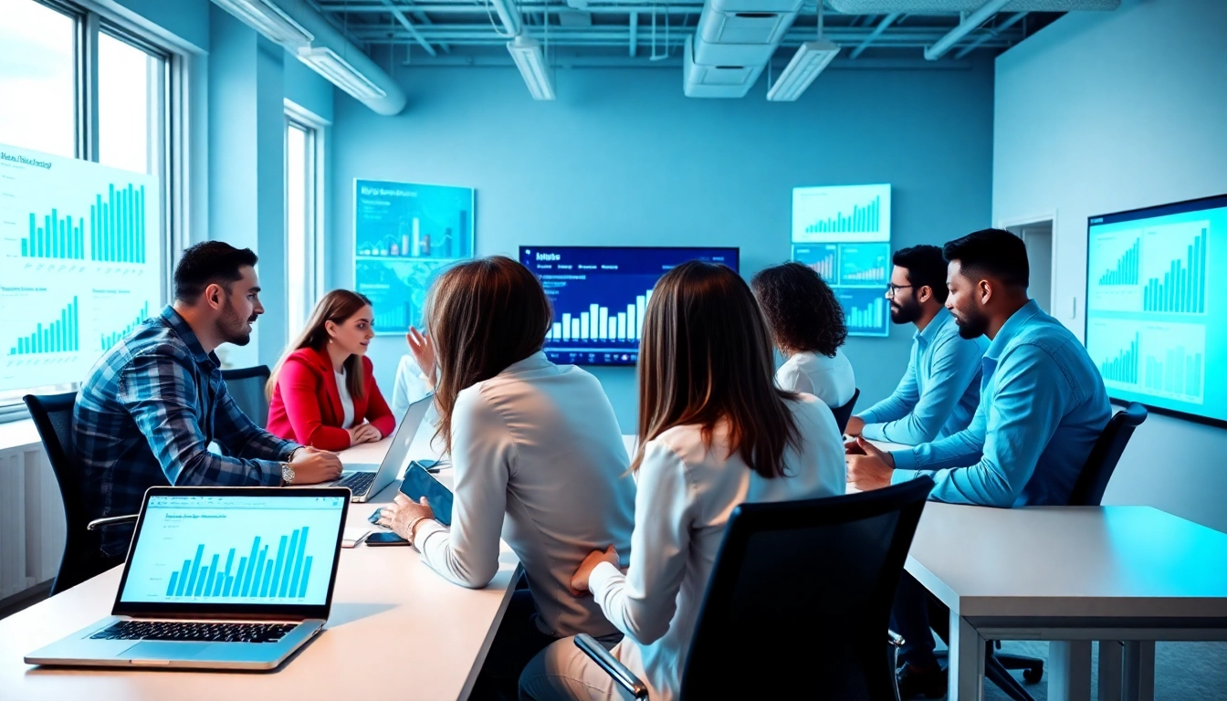 Engage with experts in Digital Marketing through collaborative workspace showcasing teamwork.