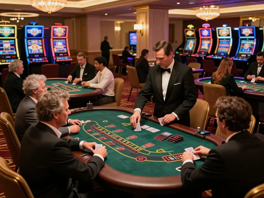 Engage in exciting blackjack gameplay at https://fc88.tech on a vibrant casino floor.