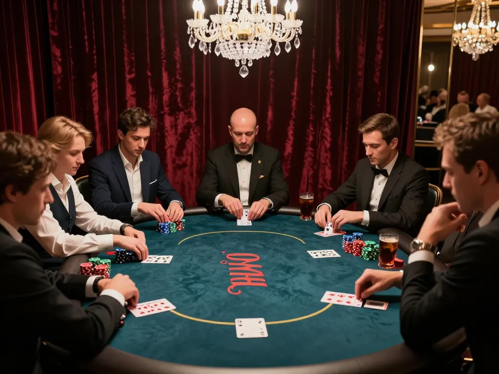 Experience high-stakes poker at vipwin with players engaged in intense gameplay and exquisite atmosphere.
