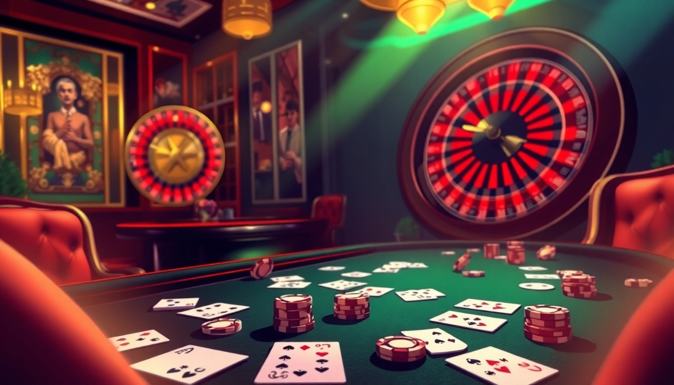 Engage in high-stakes gameplay at a luxury casino featuring the MV66 in the background.