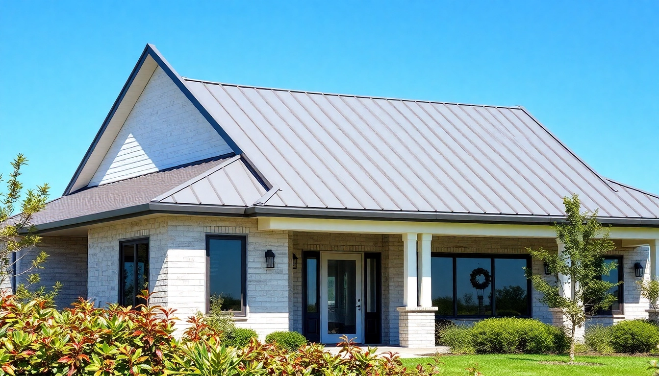Showcasing a home with beautiful metal roofing highlighting its durability and modern design features.