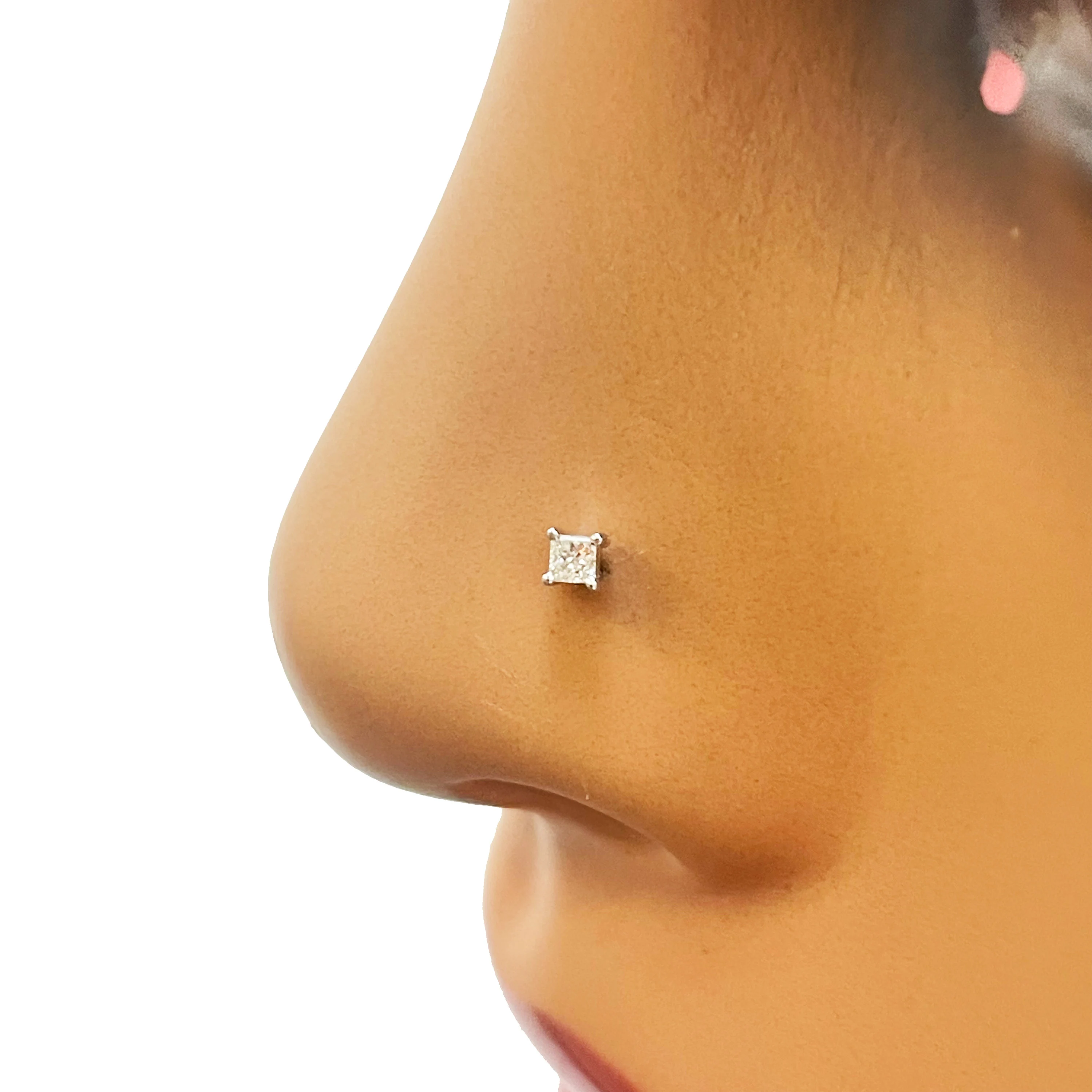 Diamond Nose Ring by Cervin Blanc | Elegant & Timeless Design