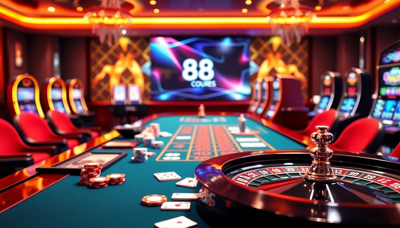 Experience thrilling gaming with high-stakes action at https://88clb.courses/ casino tables and vibrant slot machines.