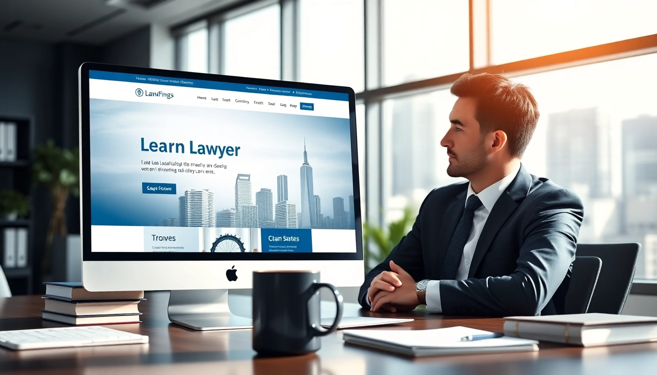 Design a professional law firm website at https://www.websites.law with a modern setting and engaged clients.