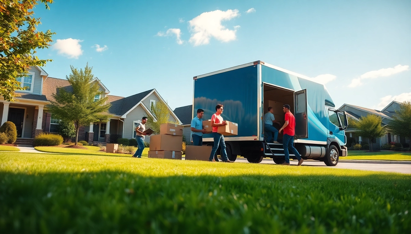 Dedicated removals company Cheltenham team engaging with clients amidst relocation, showing professionalism and warmth.