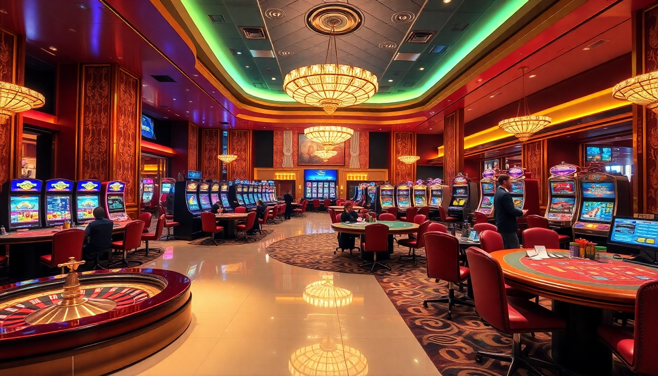 Experience the vibrant excitement of casino gaming at 68WIN with lively tables and engaging activities.