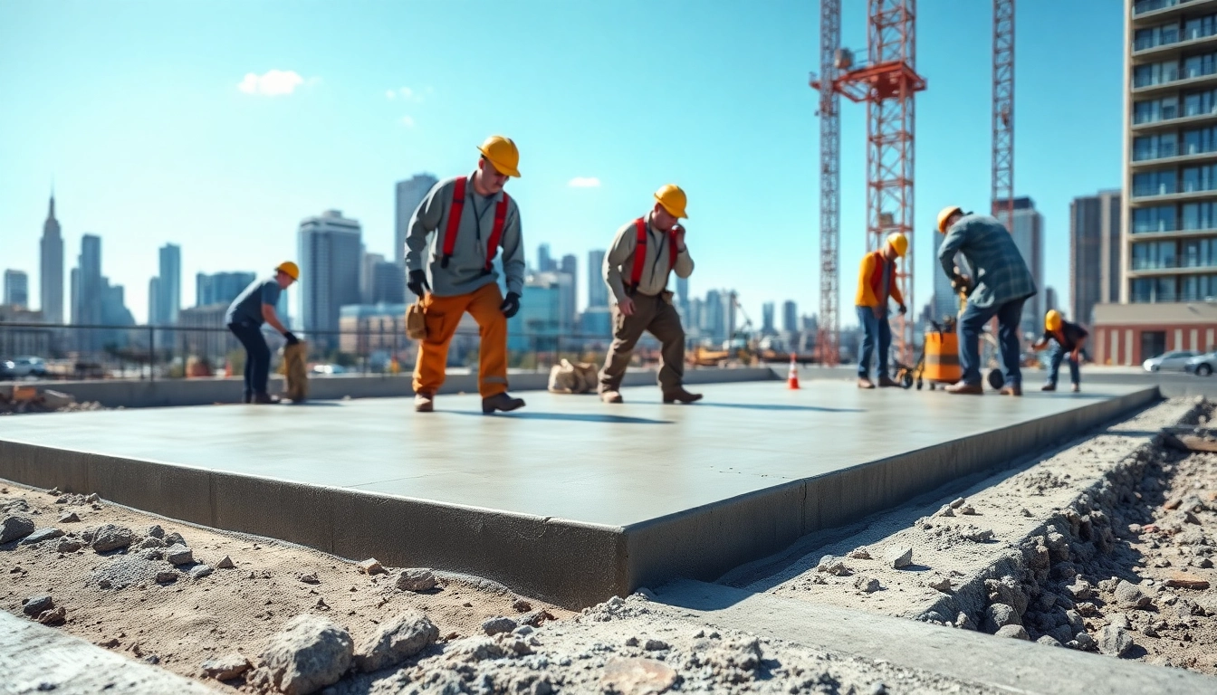 Transforming spaces with quality work, showcasing a concrete contractor at www.1stconcretecontractor.com.