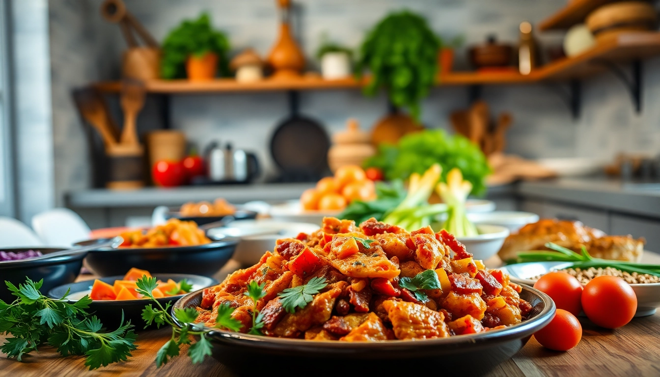 Die Homepage von https://foodies-magazin.de zeigt ein einladendes und buntes Küchenszenario.