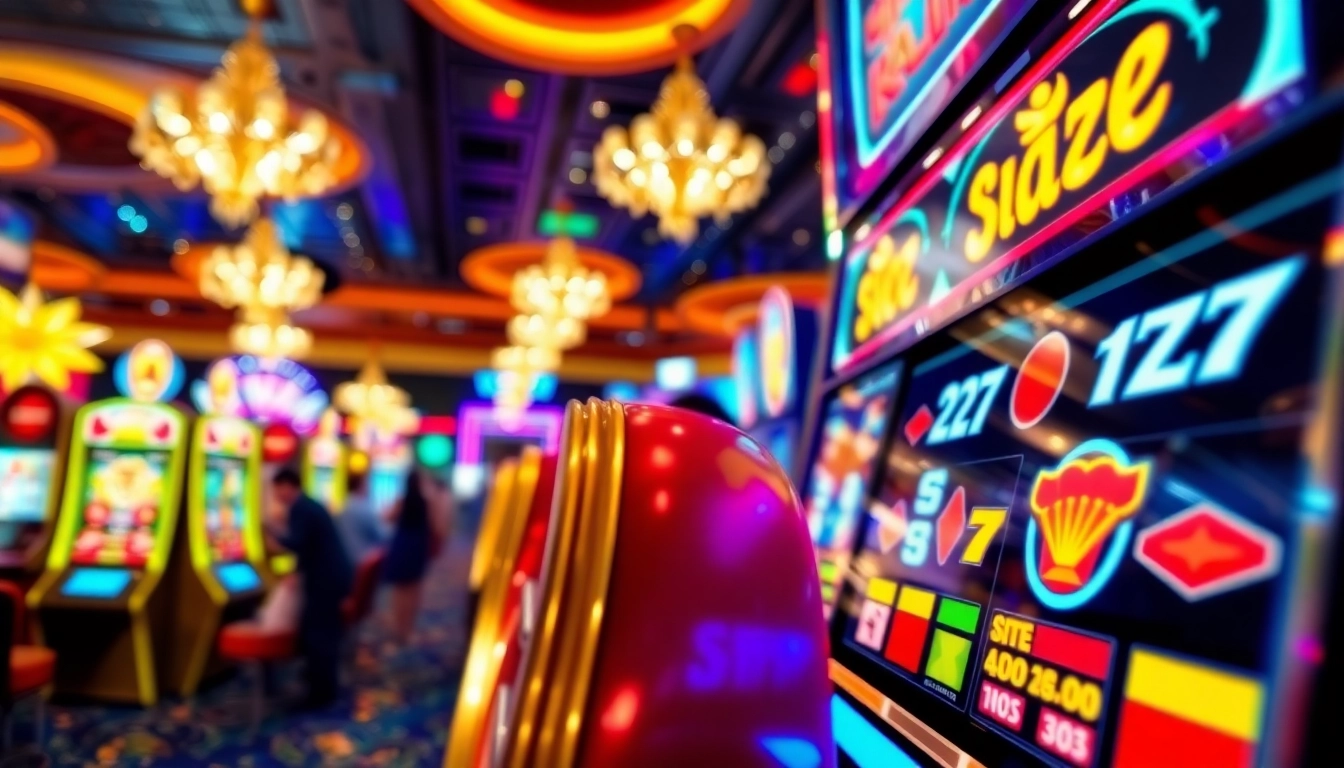 Menangkan slot gacor dengan meriah di mesin slot yang penuh warna dan gamers bersemangat