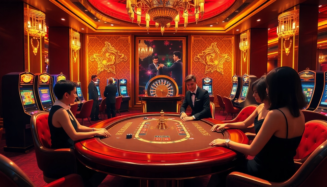 Experience thrilling moments at 8xbet.com with engaging live poker table action in a luxurious casino setting.