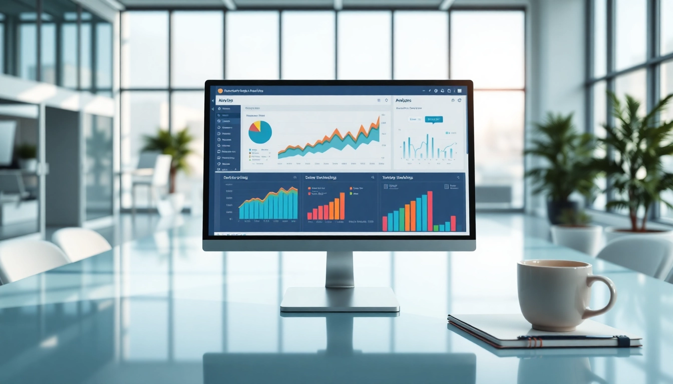 Engaging smm panel analytics displayed on a sleek desktop, highlighting performance metrics.