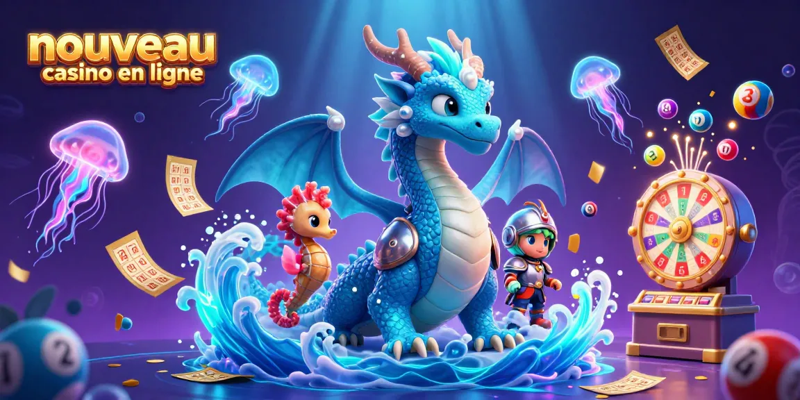 Plongez dans le nouveau casino en ligne avec un dragon 3D et des éléments de jeu captivants.