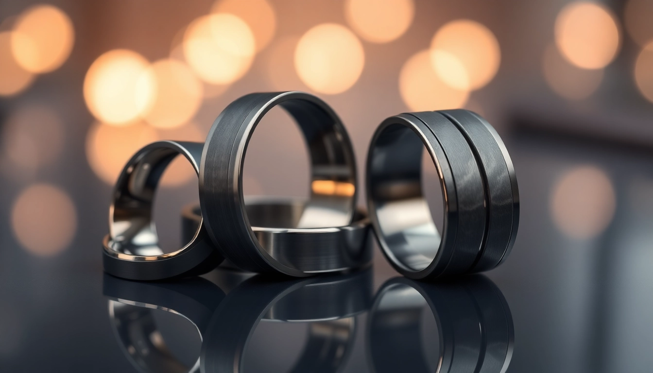 Stylish Choices in Gunmetal Wedding Bands for Men