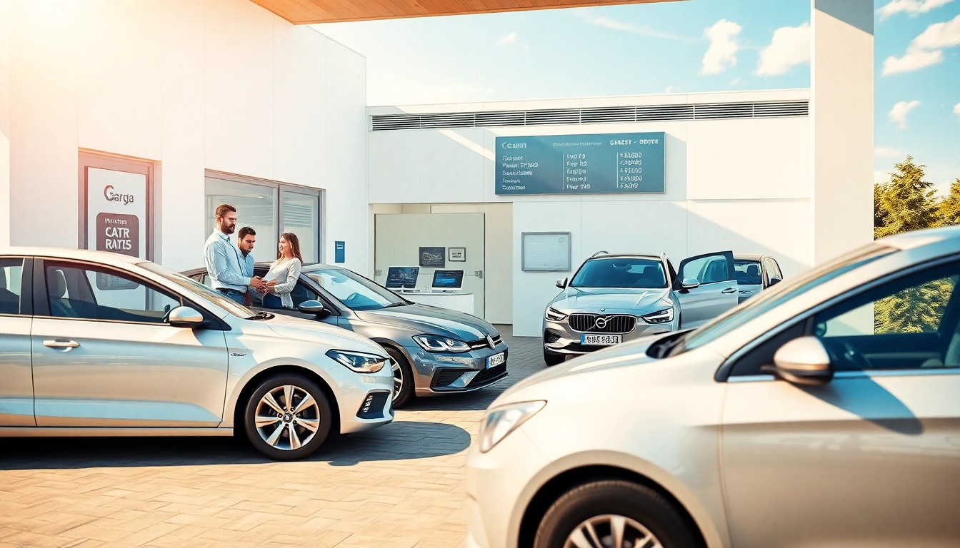 Chirie auto service in Chisinau featuring modern cars and friendly staff.