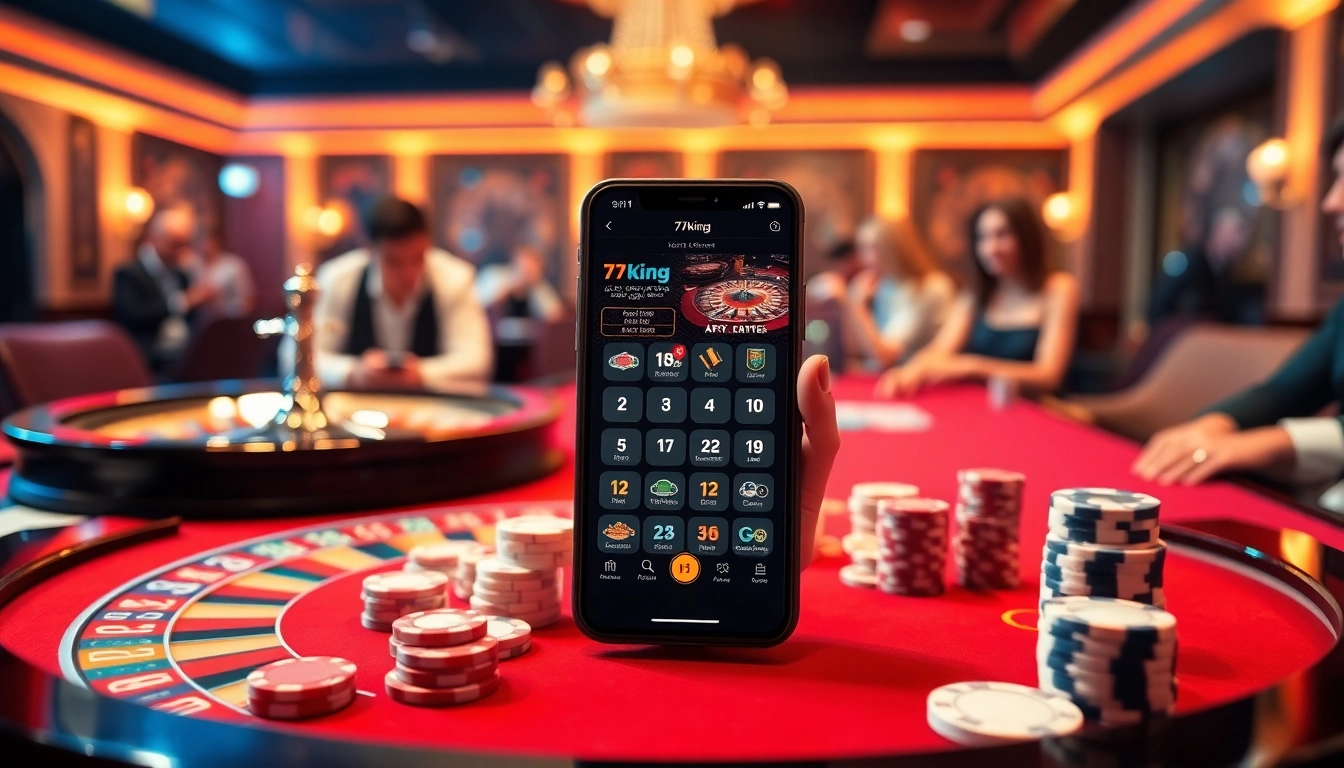 Experience the thrill of gambling with the 79king app, featuring vibrant casino elements.