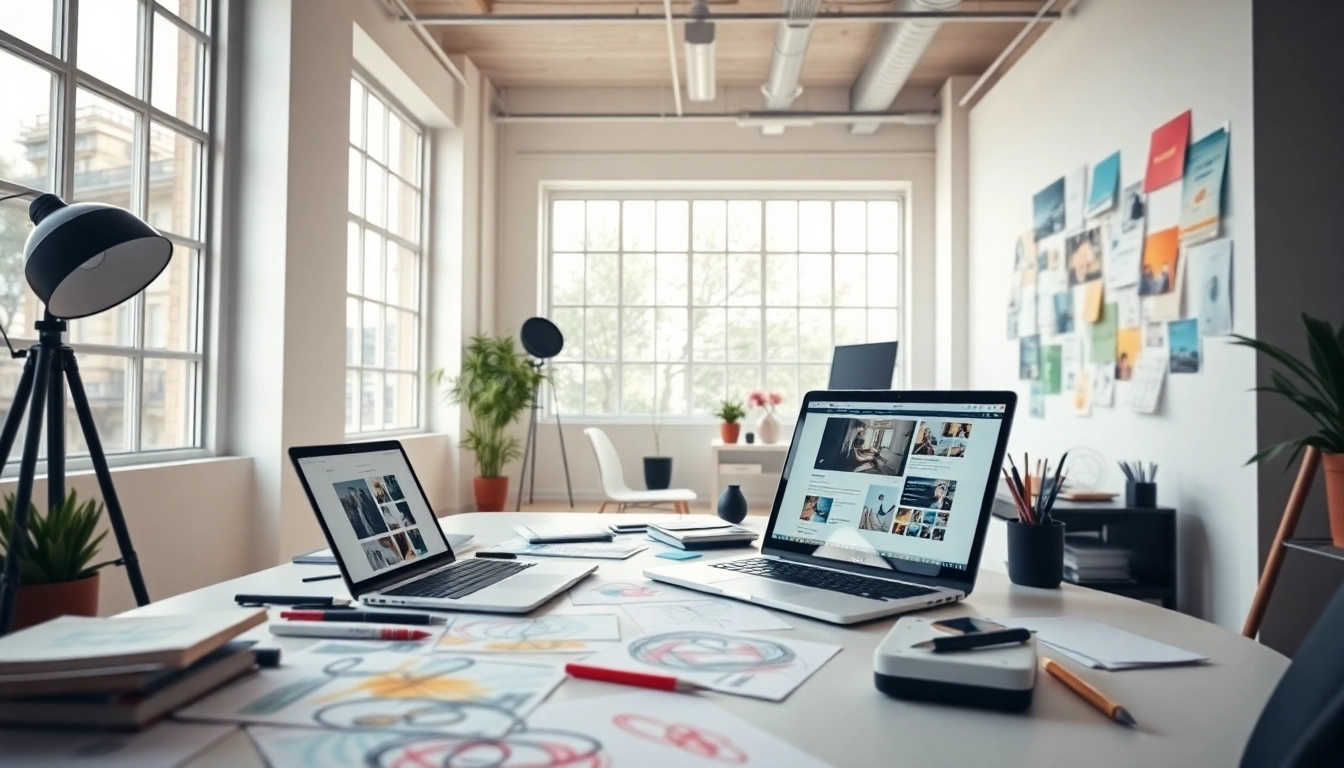 Engage with the creative spirit at https://heleensnyasyatelje.se showcasing an inspiring designer's workspace.