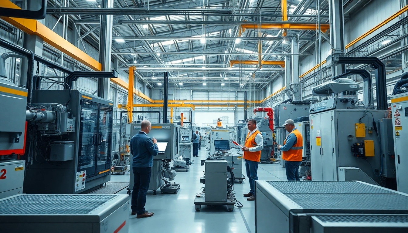 Visual representation of fab u tech industries featuring advanced machinery and collaboration.