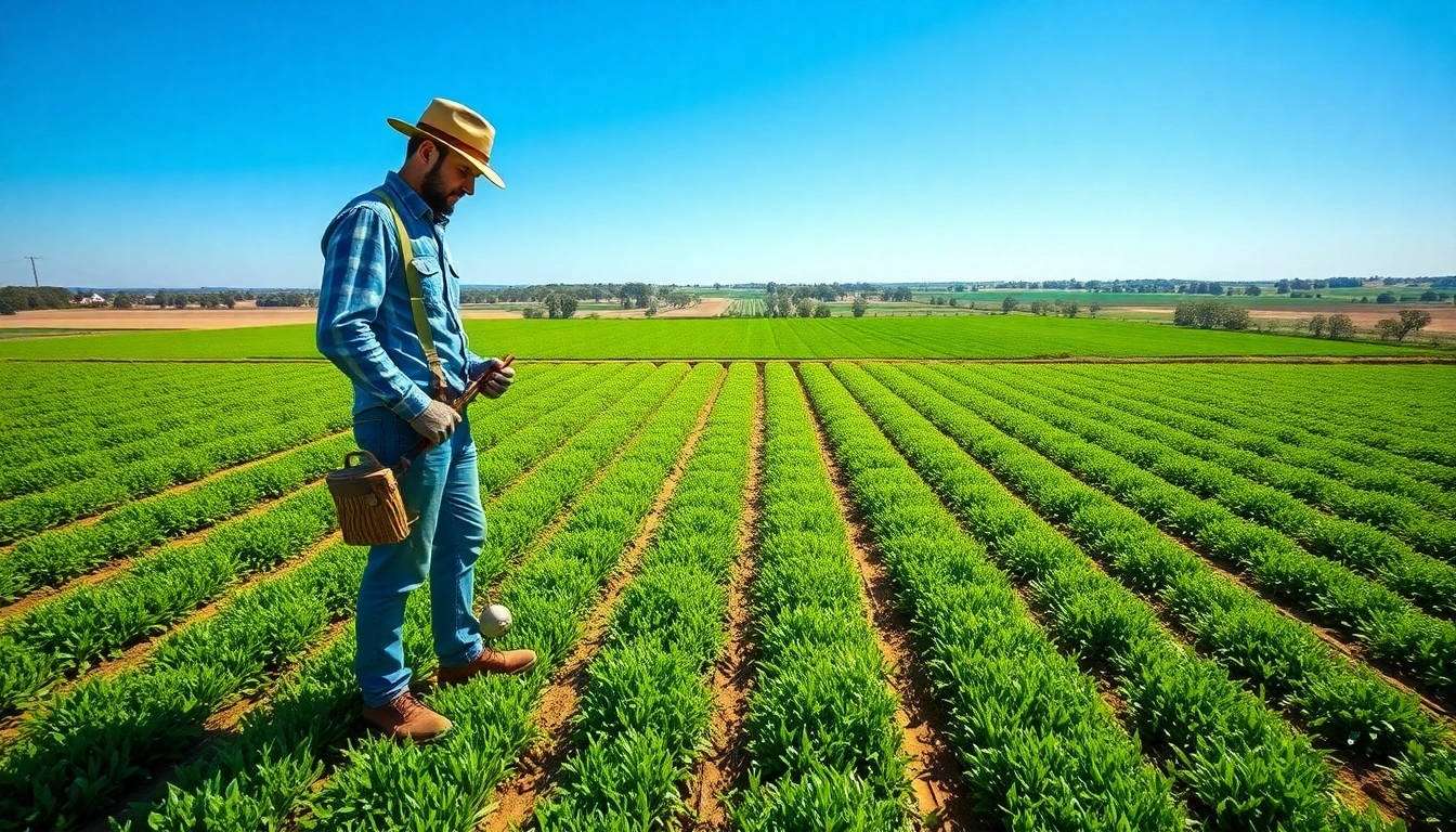 Enhancing land irrigation practices with innovative techniques in a lush agricultural setting.