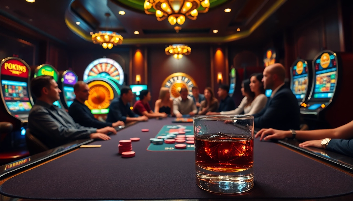 Win big with online gaming excitement at https://lucky88com.me/ featuring casino tables and playful gamblers.