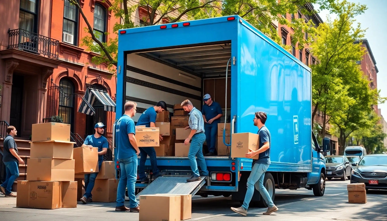 Moving companies Brooklyn NY assist customers in a vibrant neighborhood, ensuring efficient relocation.