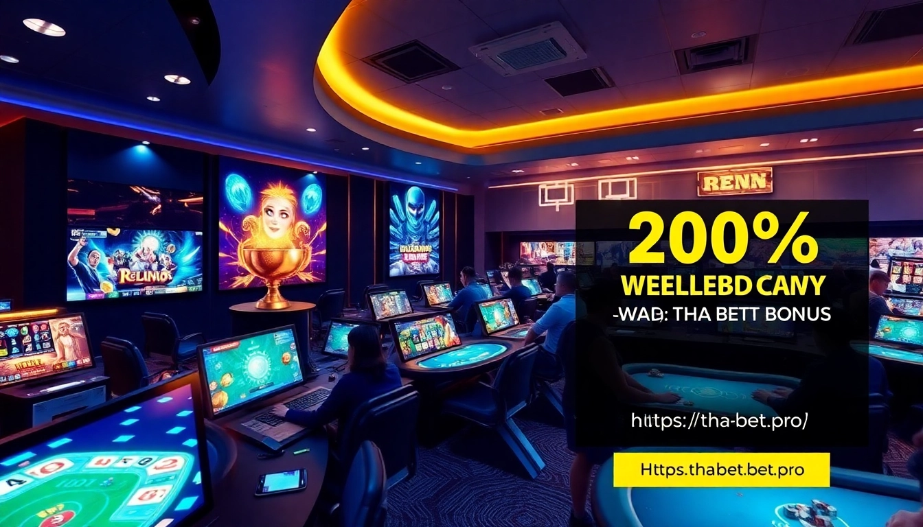 Experience the excitement of online gaming at https://tha-bet.pro/ with engaging visuals of casino games and promotions.