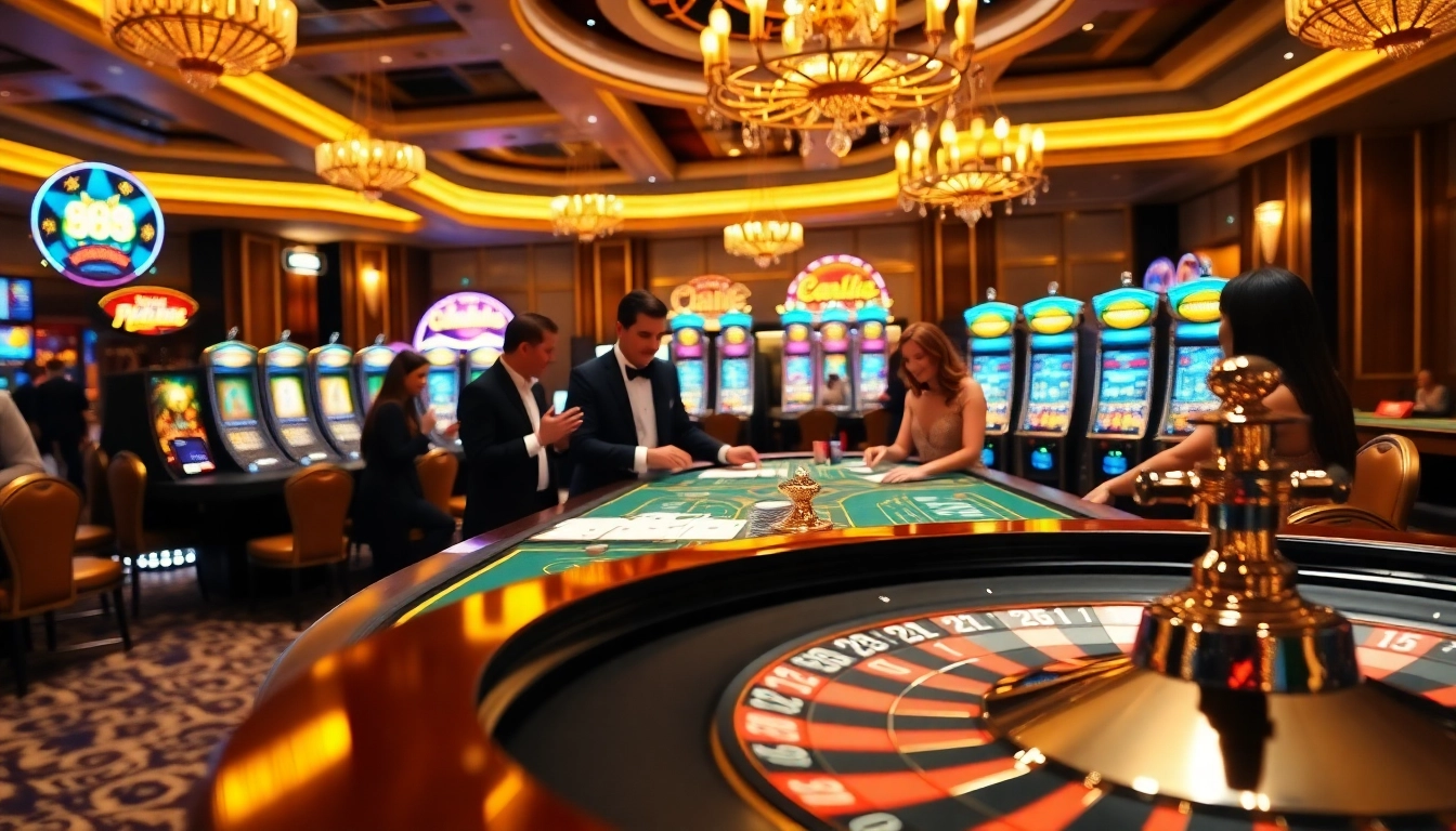 Enjoying high-stakes action at a casino table highlighting lc 88 poker chips.