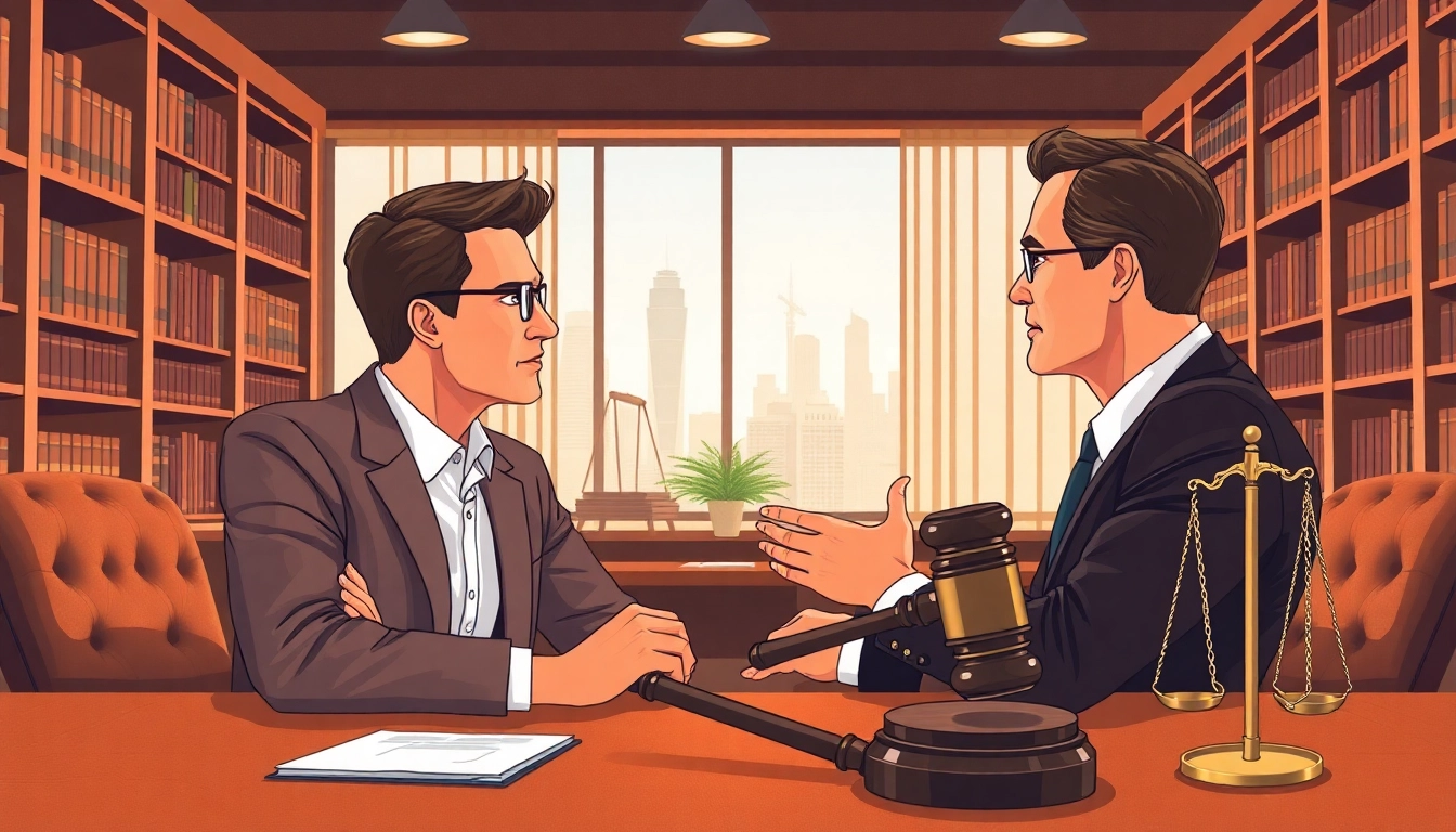 Engaging legal consultation at https://www.ihavealawsuit.com showcasing lawyer-client interaction.