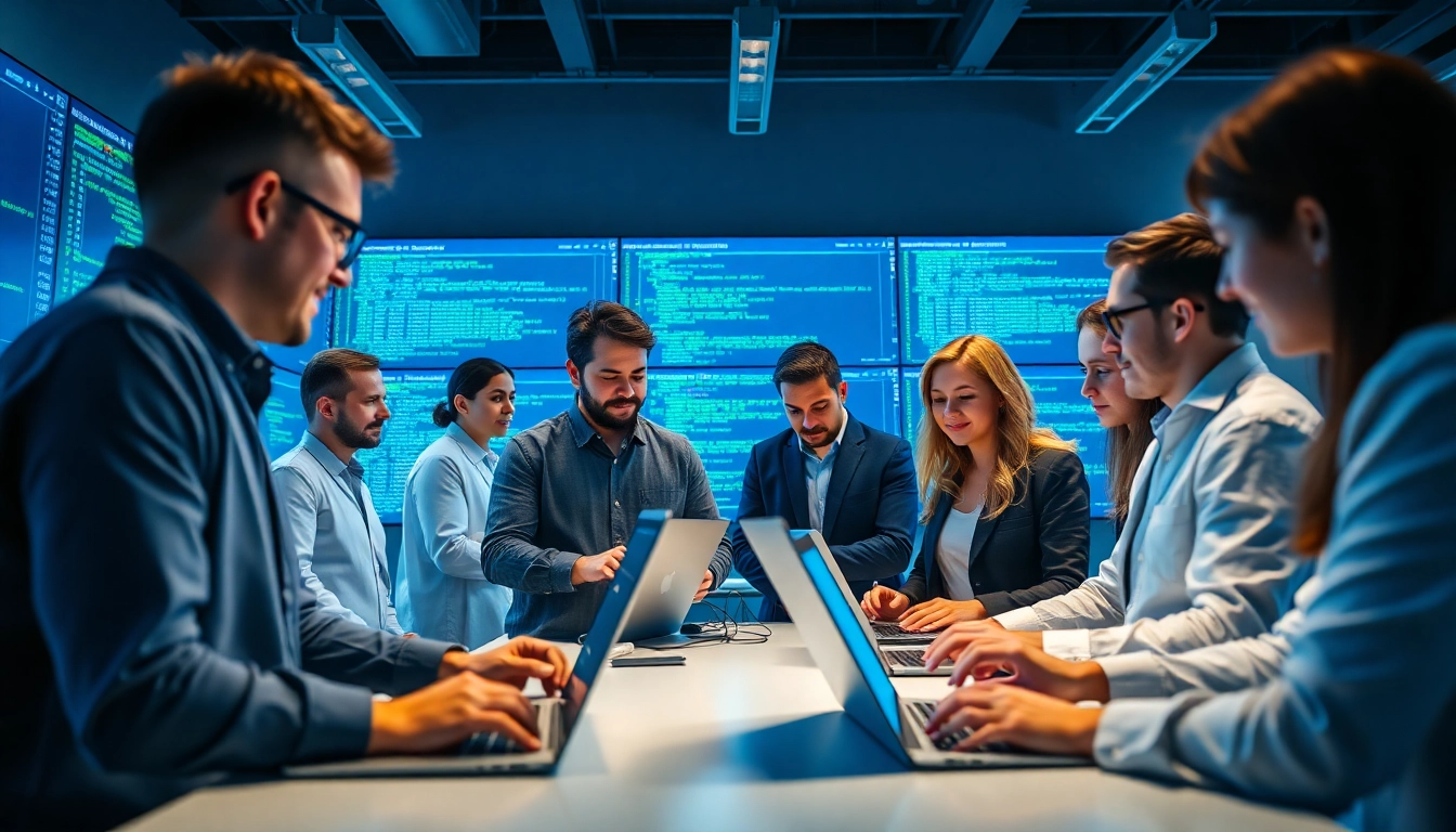 Engage with AI testing solutions at https://benchbot.ai with a professional team in a high-tech office.