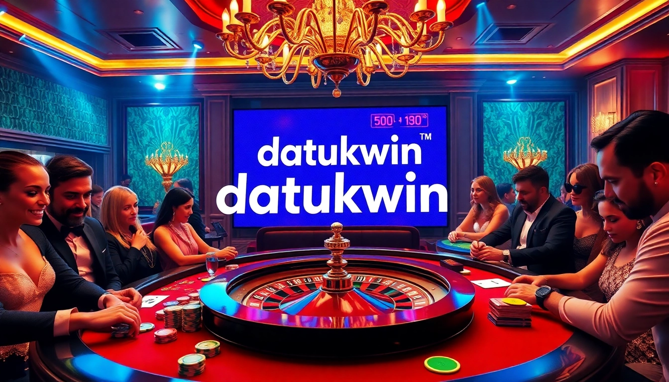 Para pemain Datukwin menikmati pengalaman kasino yang mendebarkan dengan meja roulette dan poker.