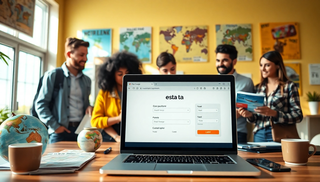 Complete the esta application with confidence in a welcoming office environment.