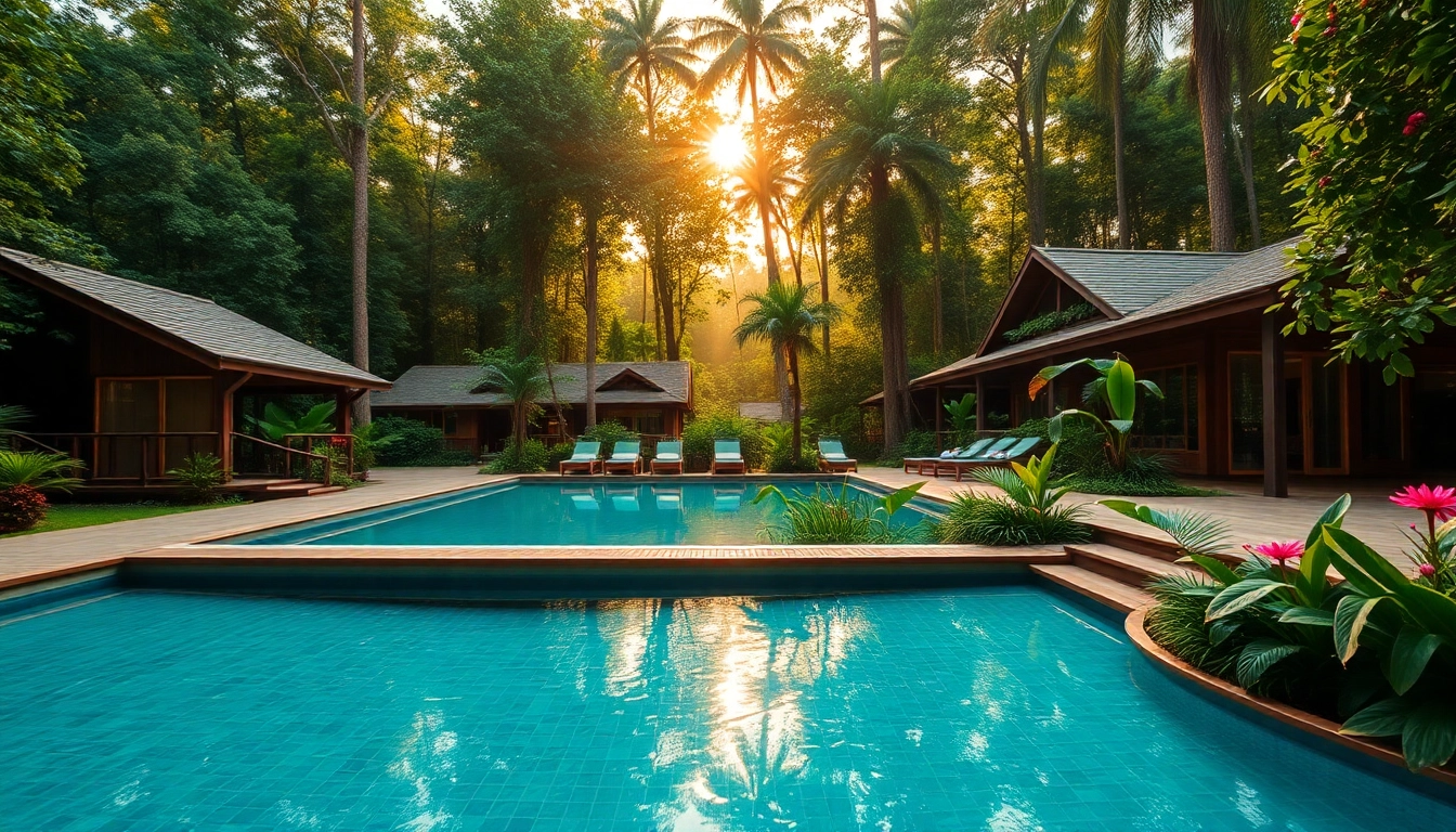 Dandeli Resorts booking at a luxurious resort surrounded by lush greenery and tranquil ambiance.