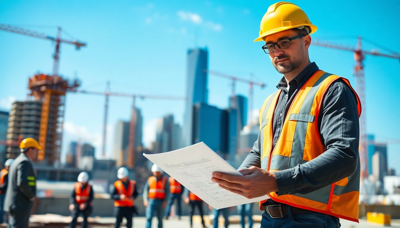 Experienced New York City General Contractor managing a construction site bustling with activity.
